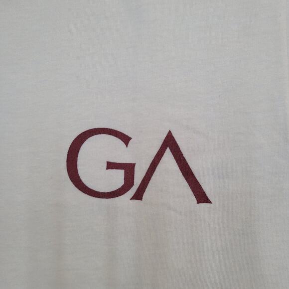 Vintage 80s Hanes Shirt Womens S/M 18x26 Ivory Logo USA - Picture 9 of 13